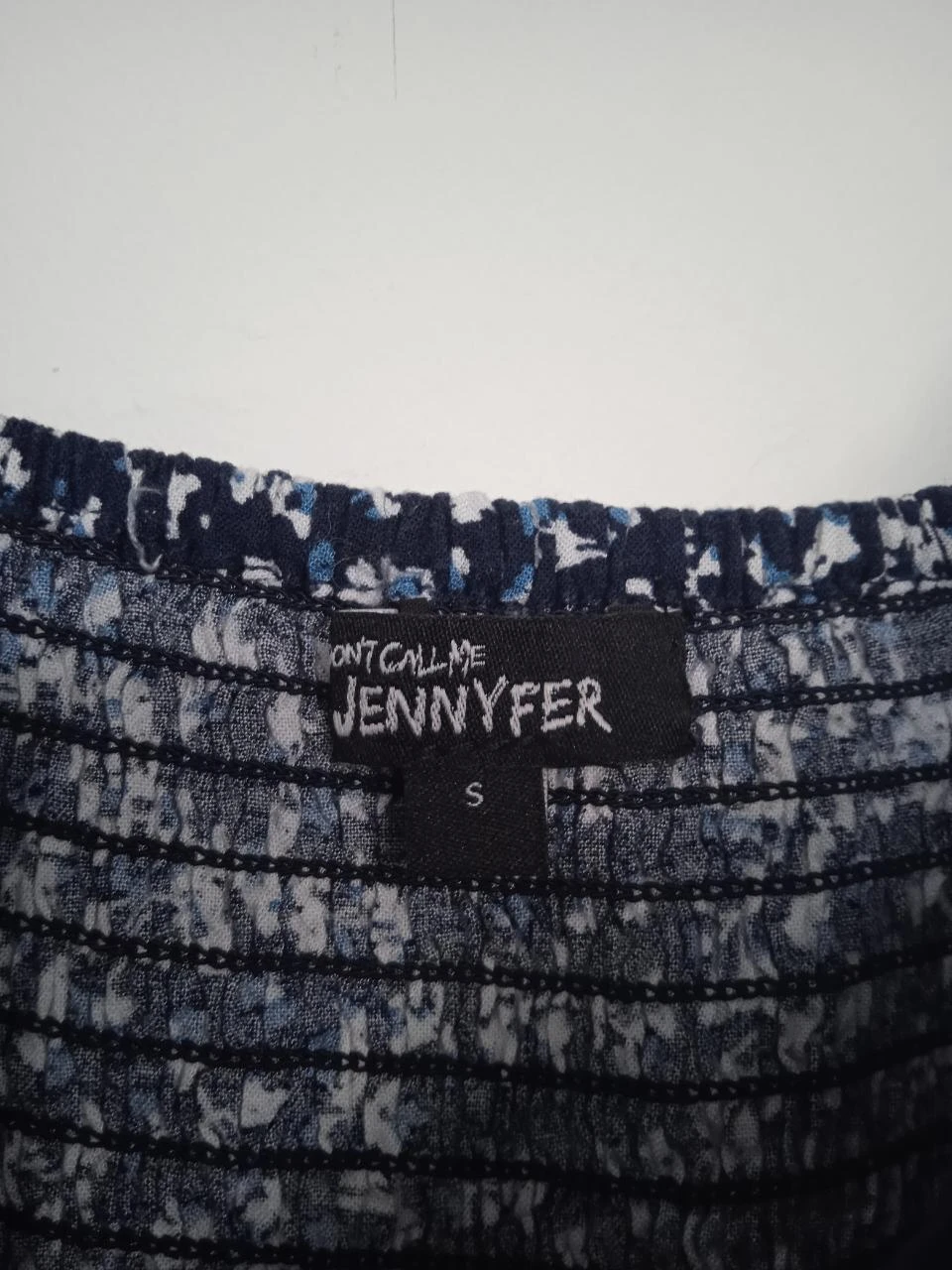 Navy blue and white long dress Jennyfer size 36 – photo 6